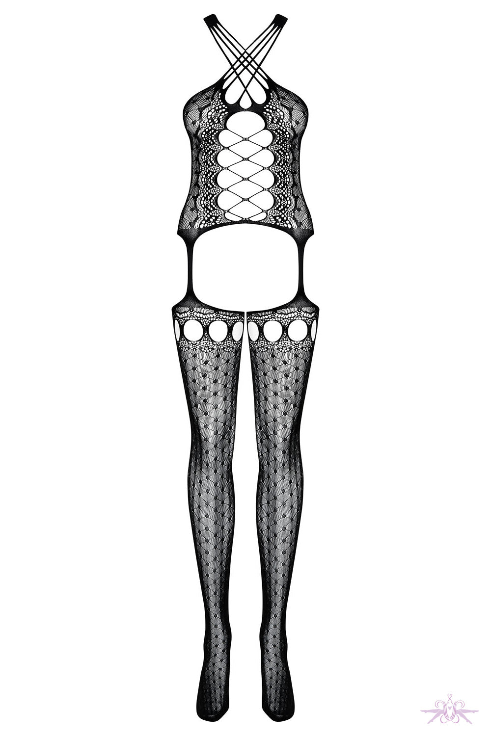 Obsessive Spicy Black Fishnet Bodystocking