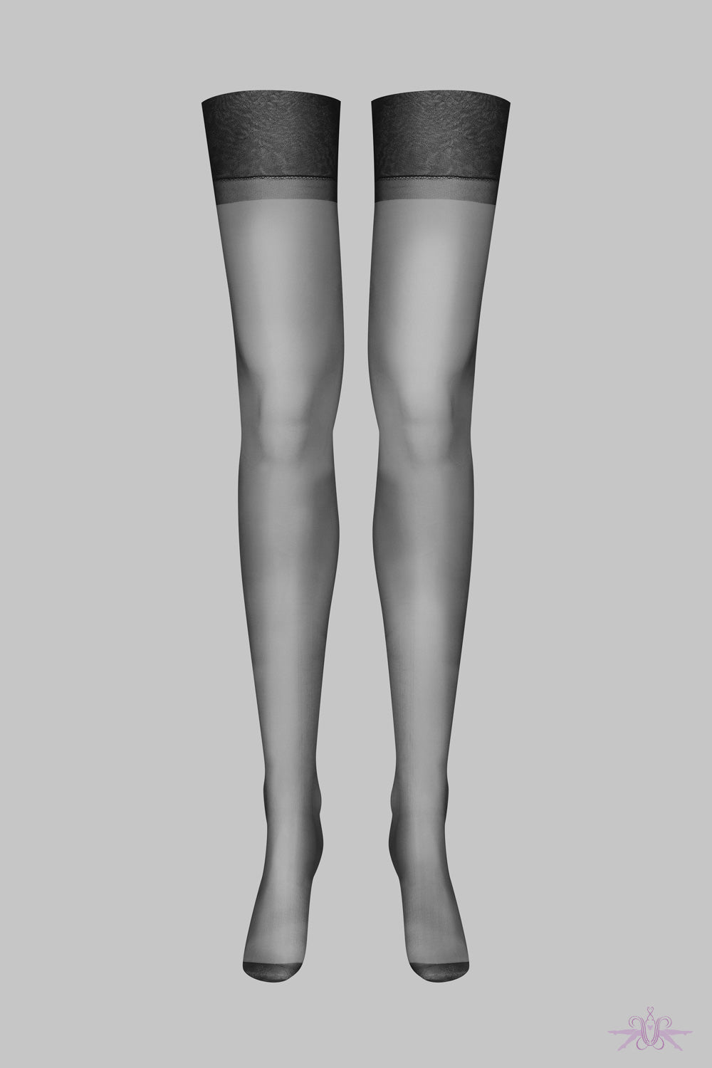 Maison Close Black Nylon Stockings