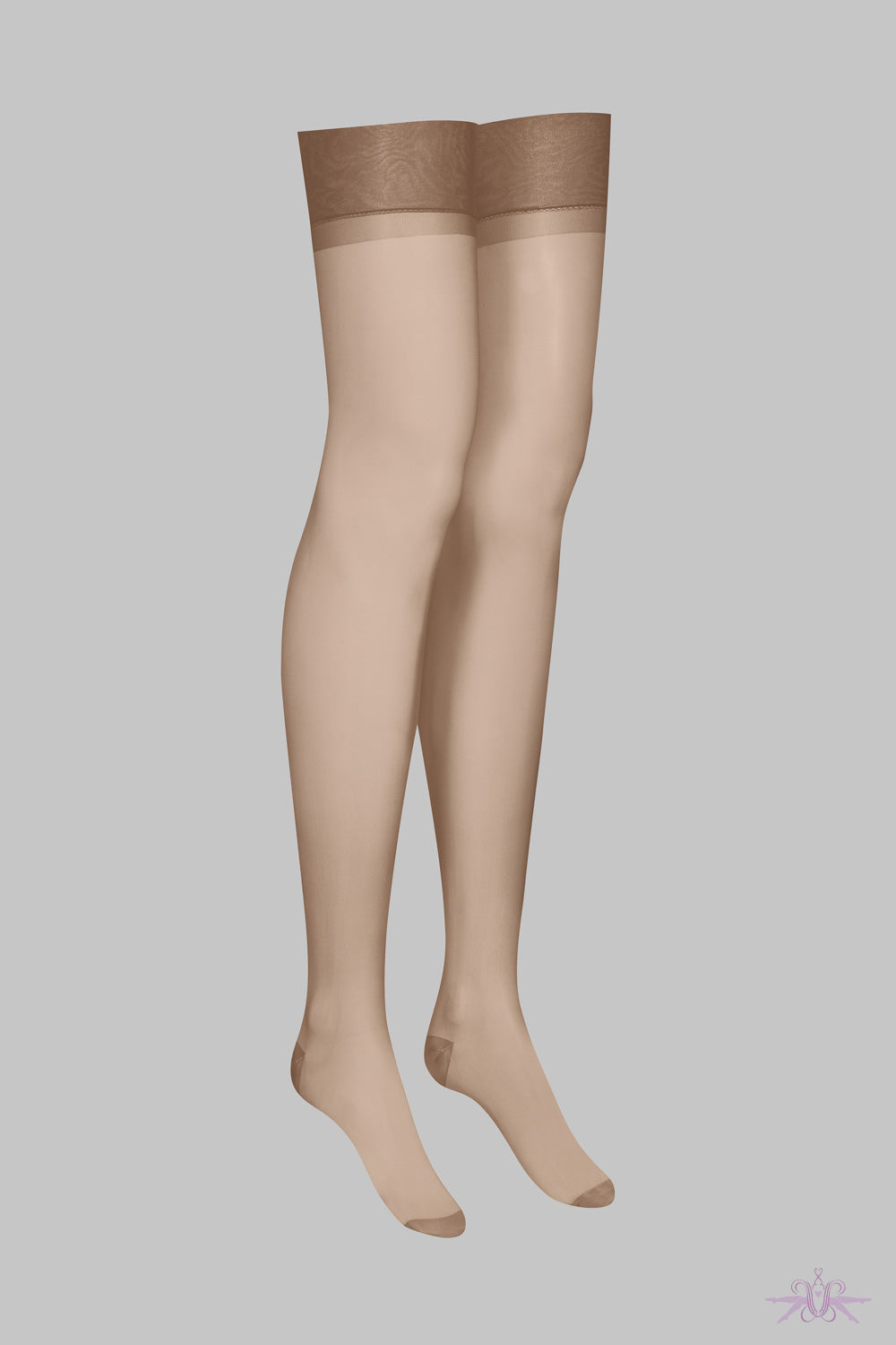 Maison Close Brown Nylon Stockings