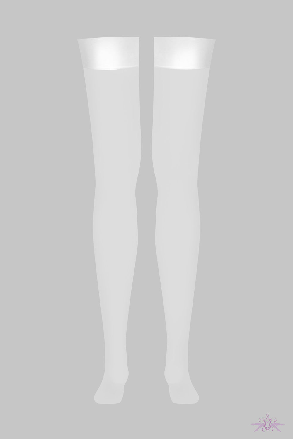 Maison Close White Nylon Stockings