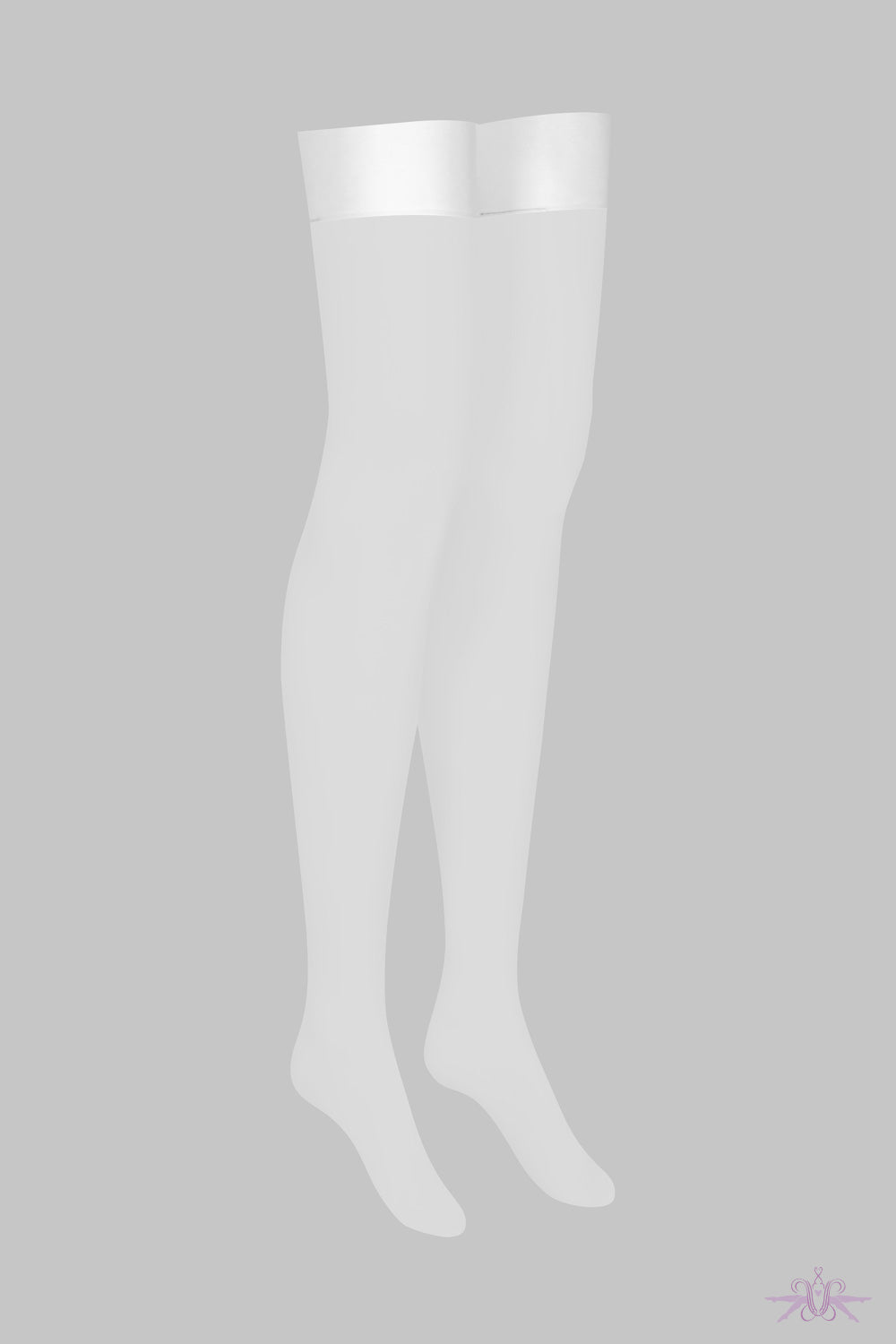 Maison Close White Nylon Stockings