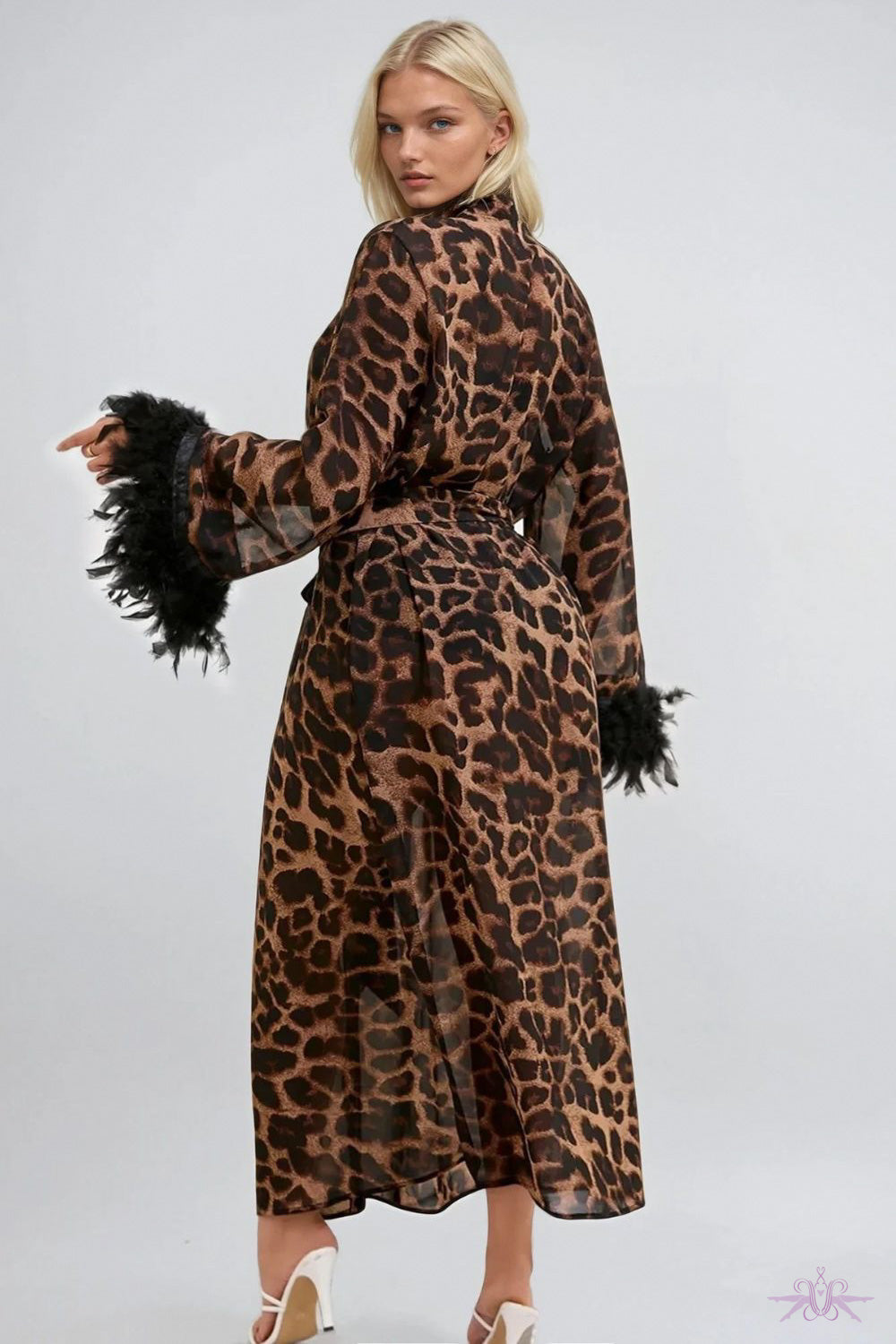 YesX Leopard Print Robe