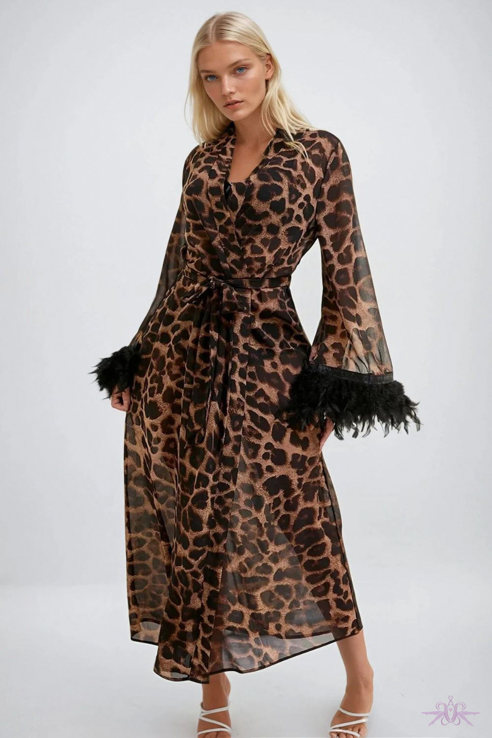 YesX Leopard Print Robe