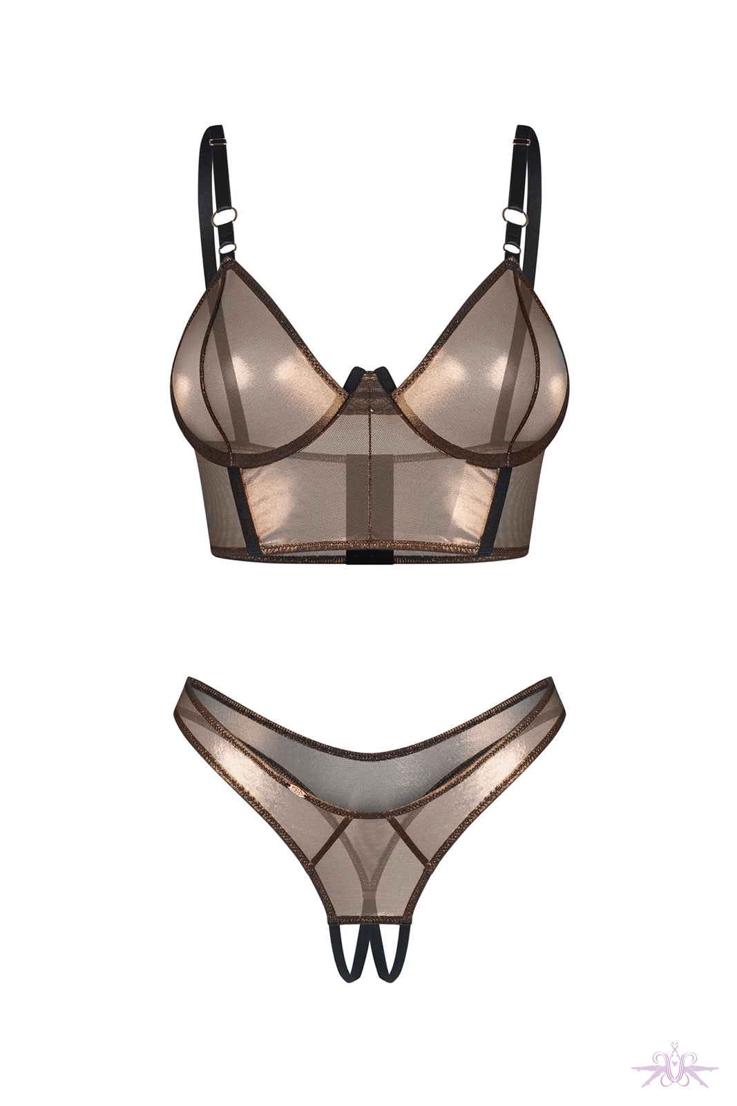 Obsessive Soranna Top and Crotchless Thong