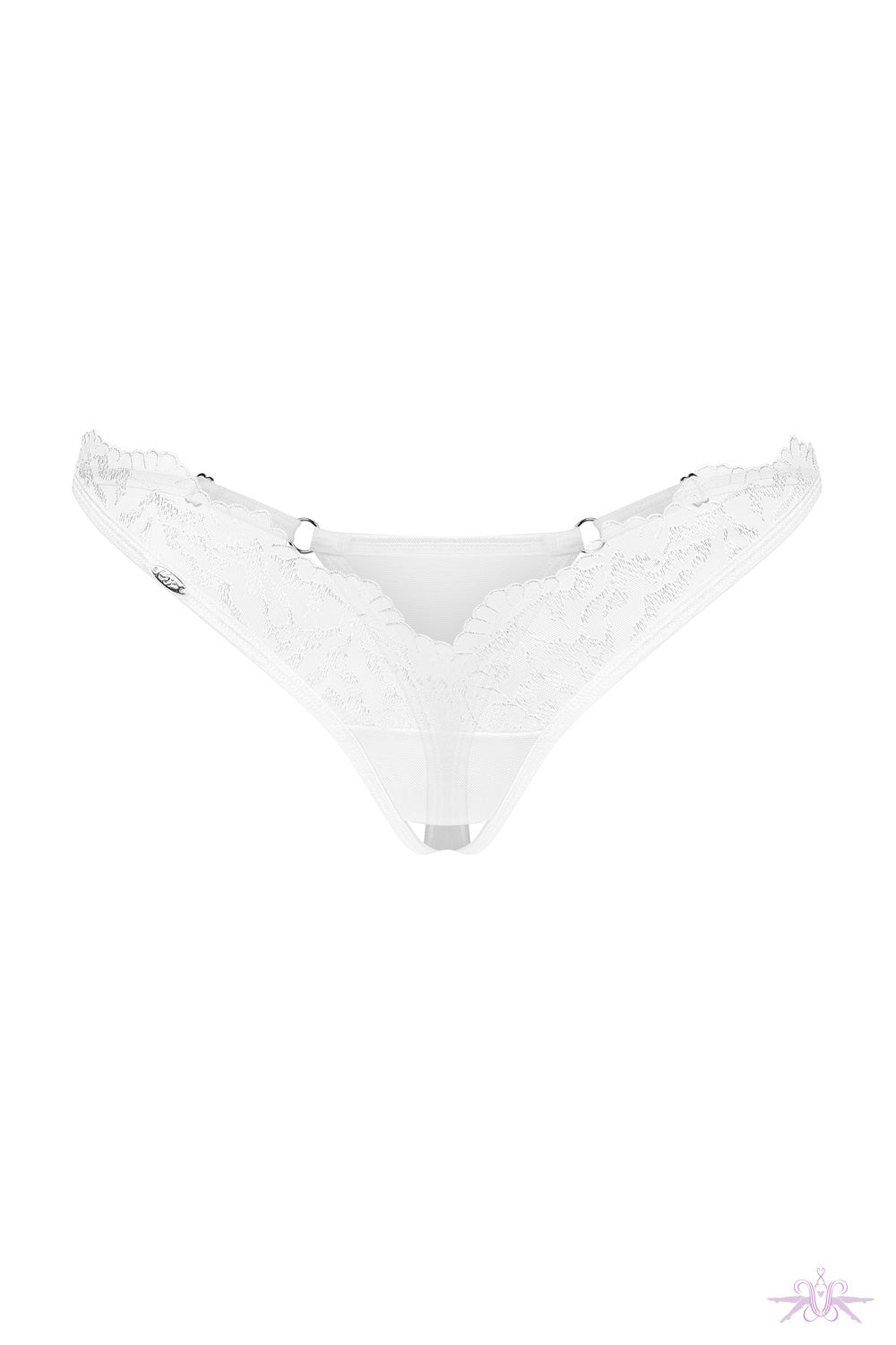 Obsessive Arrowel White Crotchless Thong