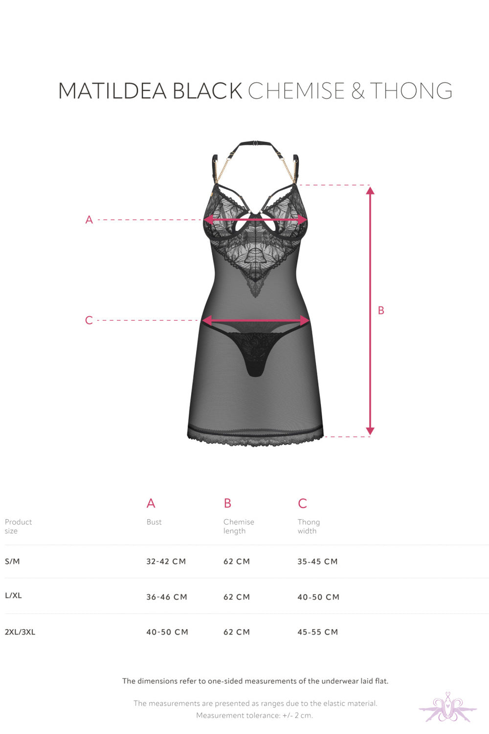 Obsessive Matidea Black Chemise and Thong