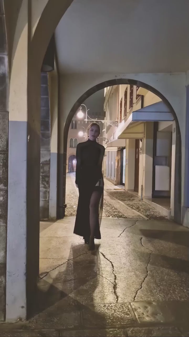 Mayfair Elodie 6 Strap Sheer Suspender Belt