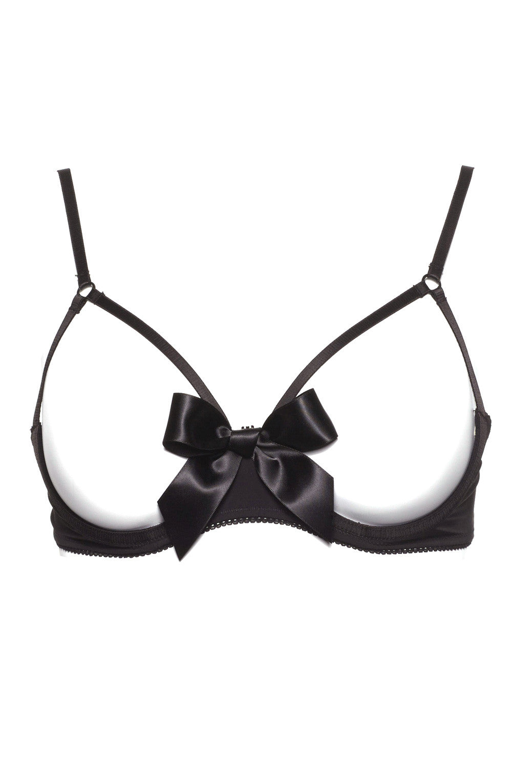 Maison Close Le Petit Secret Cupless Bra with Bow - Mayfair Stockings