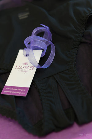 Mayfair Savannah Sheer Open Knicker - Mayfair Stockings