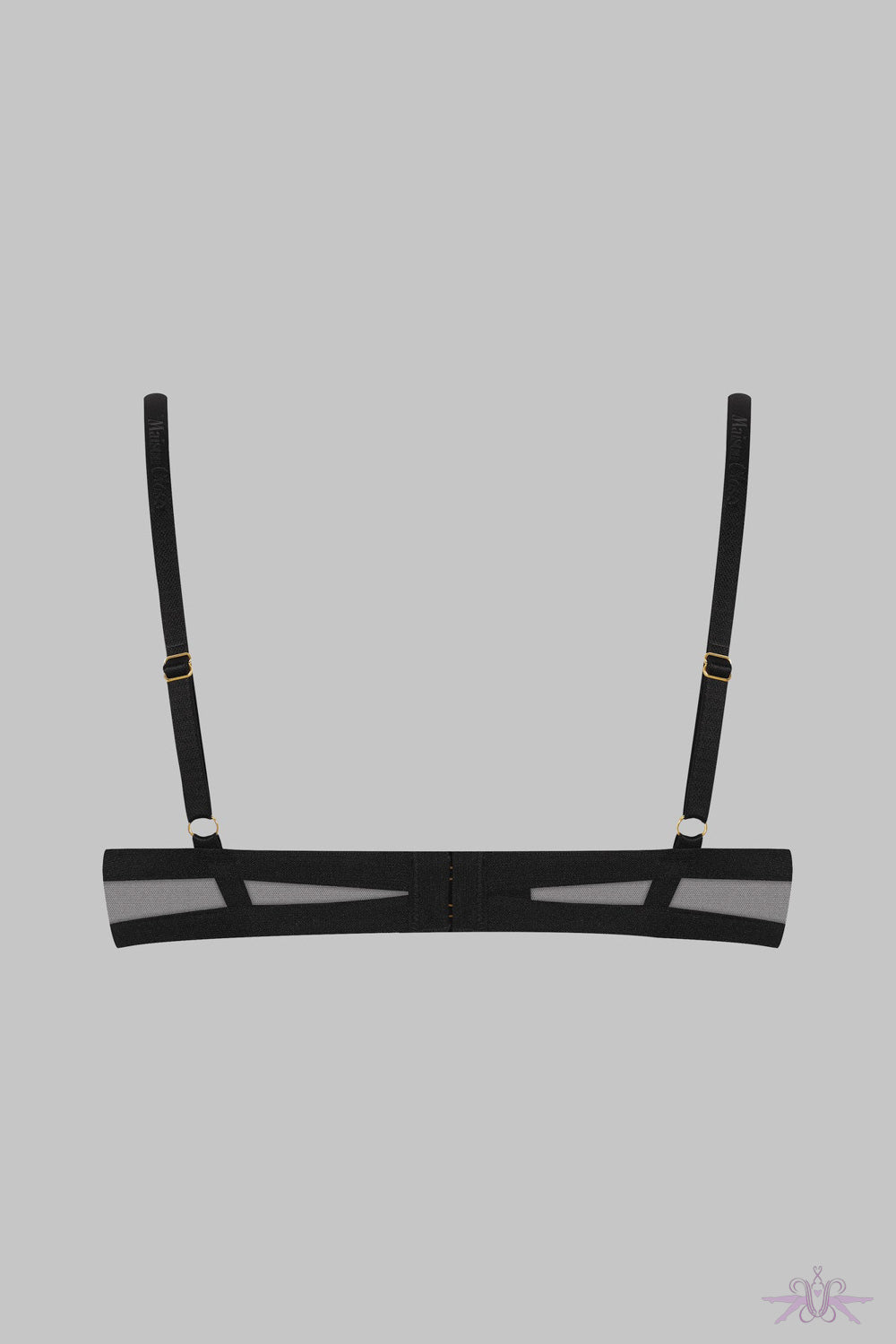 Maison Close Corps a Corps Black Naked Breast Bra