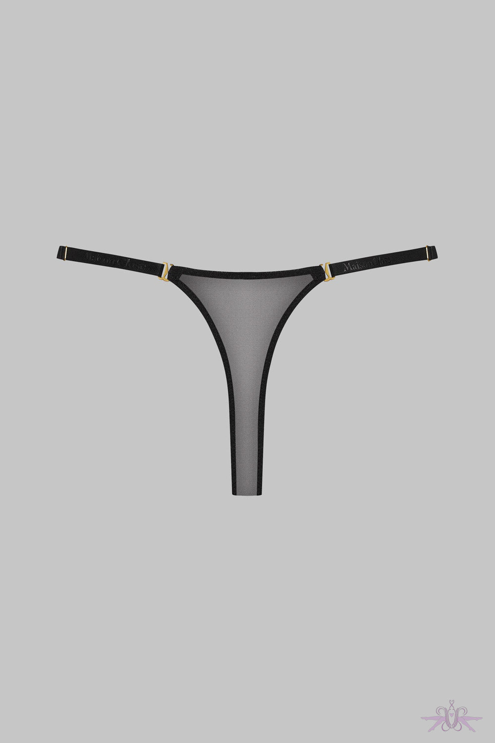 Maison Close Corps a Corps Black Mini Thong