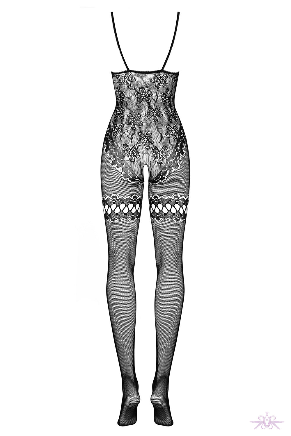 Obsessive Floral Fishnet Bodystocking - Mayfair Stockings