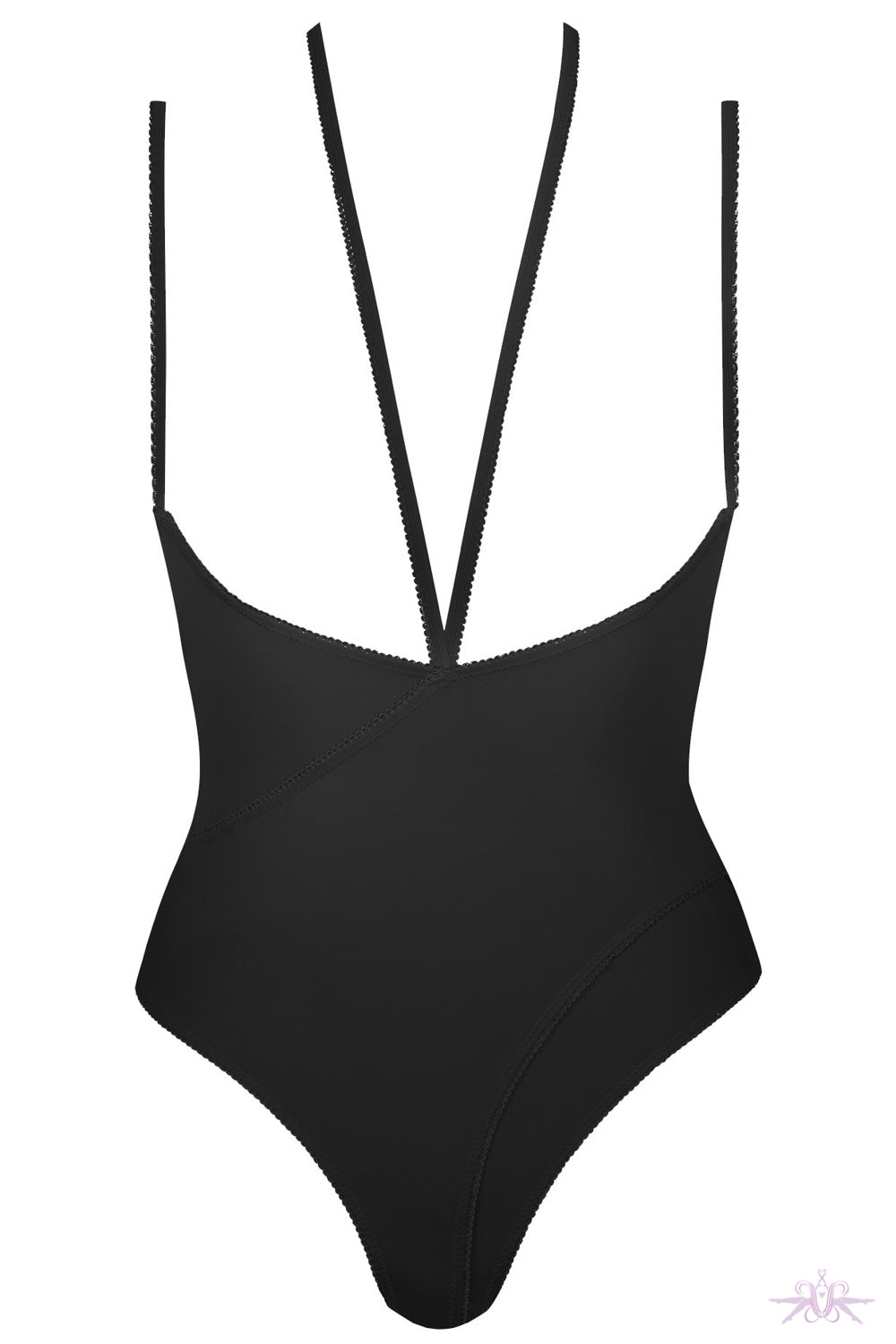 Maison Close Le Petit Secret Black Naked Breast Thong Body - Mayfair Stockings