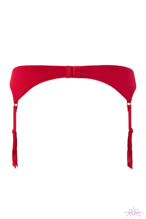 Maison Close Le Petit Secret Red Garter Belt - Mayfair Stockings
