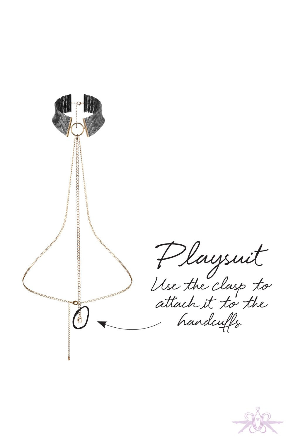 Bijoux Indiscrets Desir Metallique Mesh Collar Black