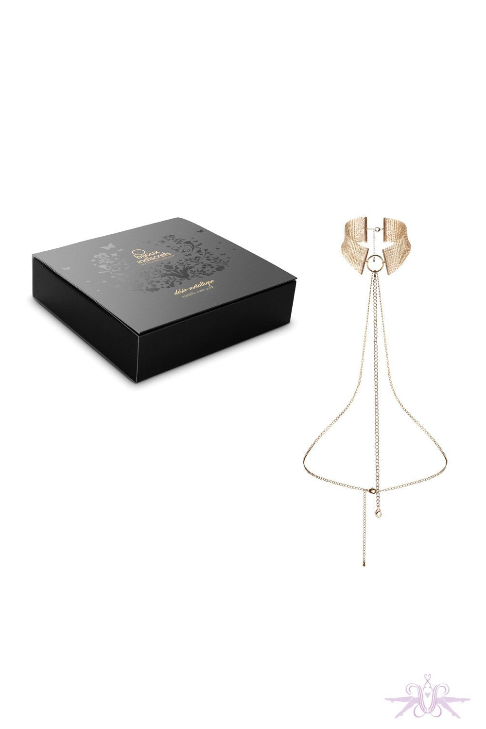Bijoux Indiscrets Desir Metallique Mesh Collar Gold