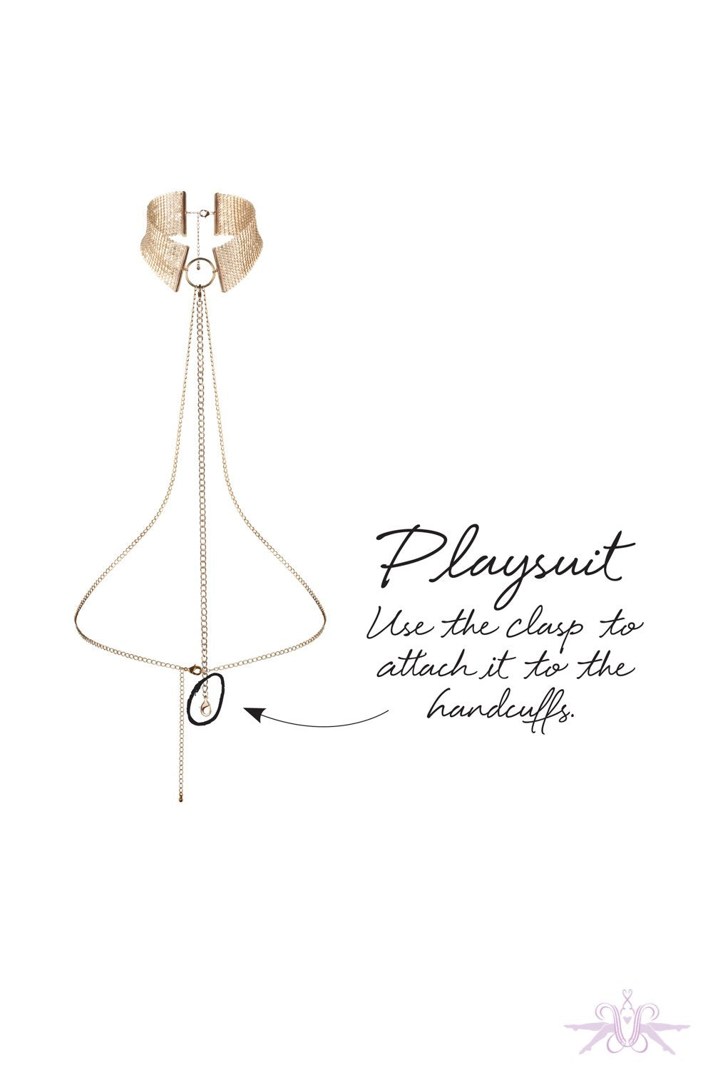 Bijoux Indiscrets Desir Metallique Mesh Collar Gold