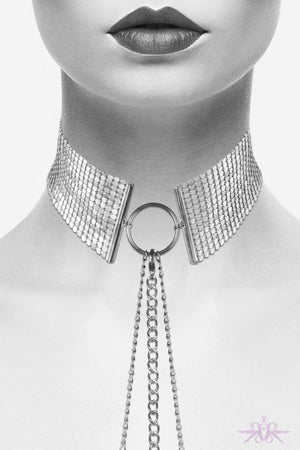 Bijoux Indiscrets Desir Metallique Mesh Collar Silver