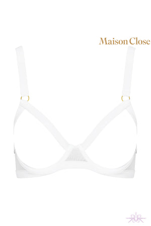 Maison Close Pure Tentation White Naked Breast Bra