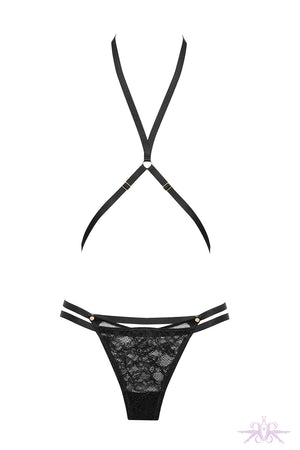 Maison Close Jeux Magnetiques Thong with Harness - Mayfair Stockings
