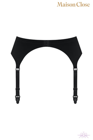 Maison Close Pure Tentation Black Garter Belt - Mayfair Stockings