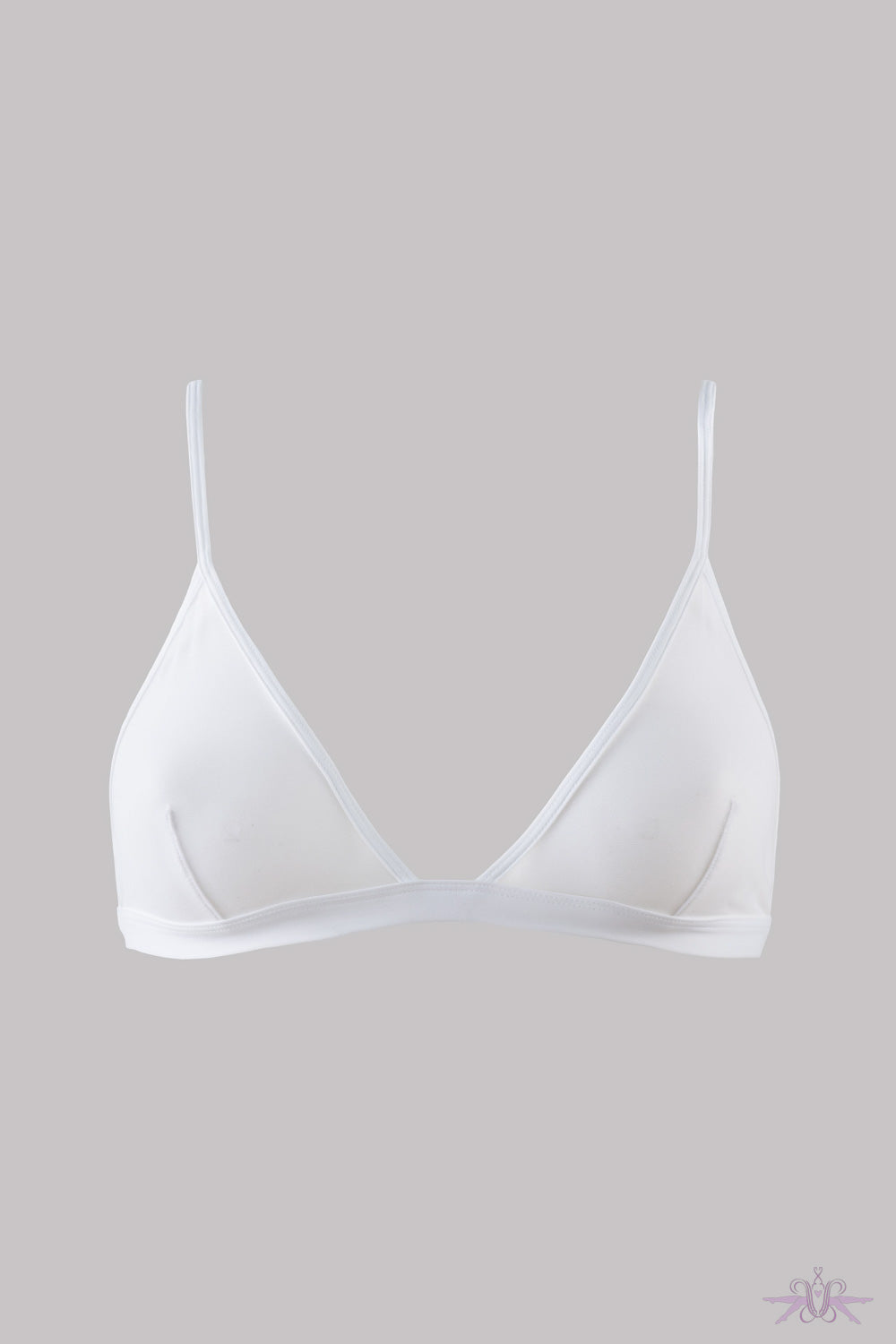 Maison Close Pure Tentation White Triangle Bra - Mayfair Stockings