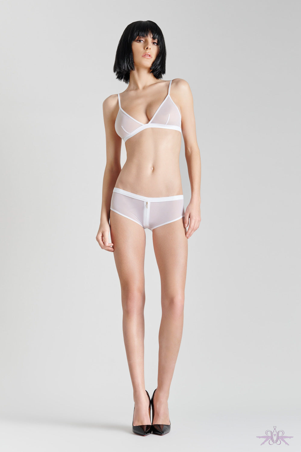 Maison Close Pure Tentation White Triangle Bra - Mayfair Stockings