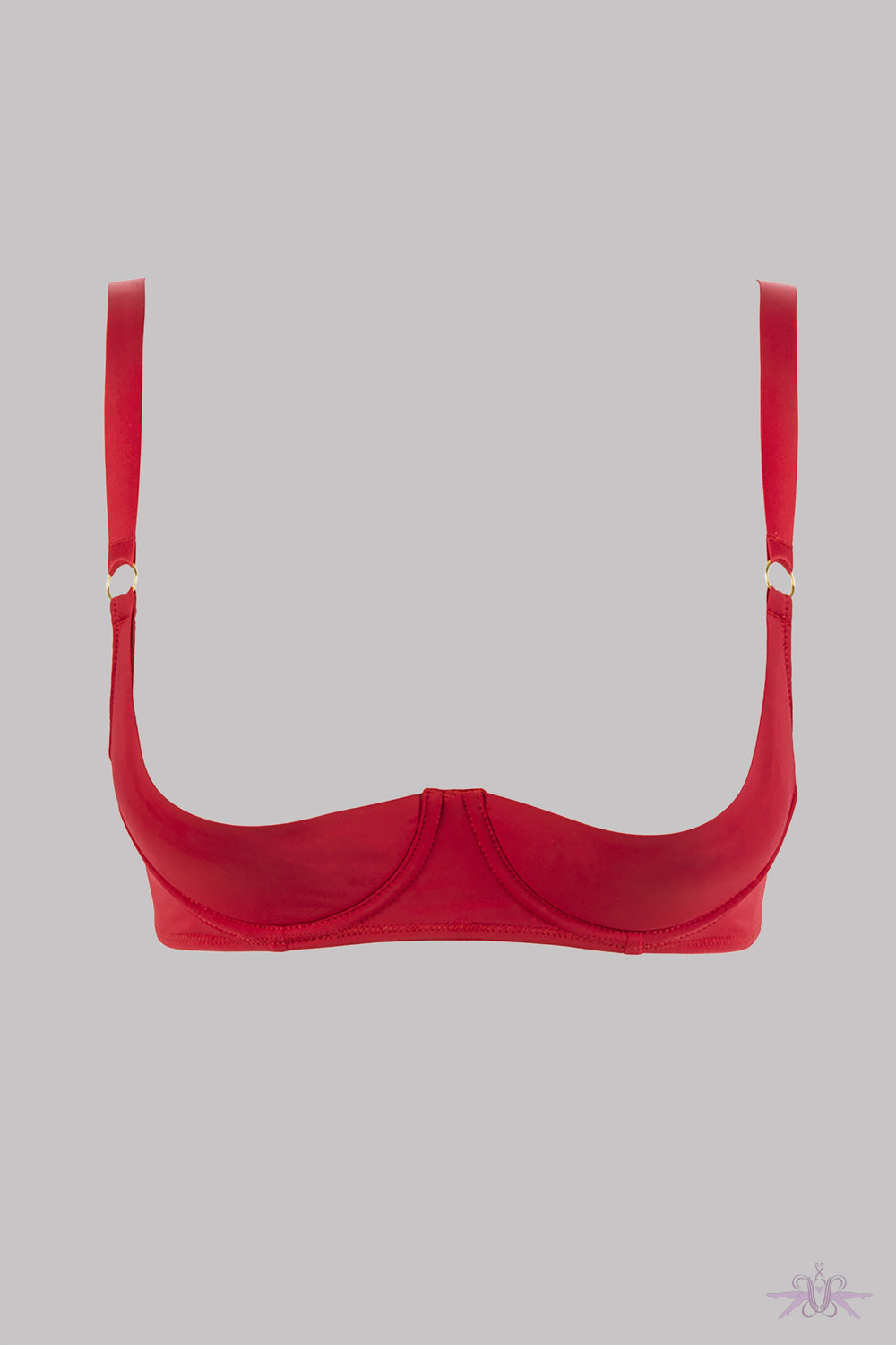 Open Harness Bra With Leg Cuffs Red – Playful Promises