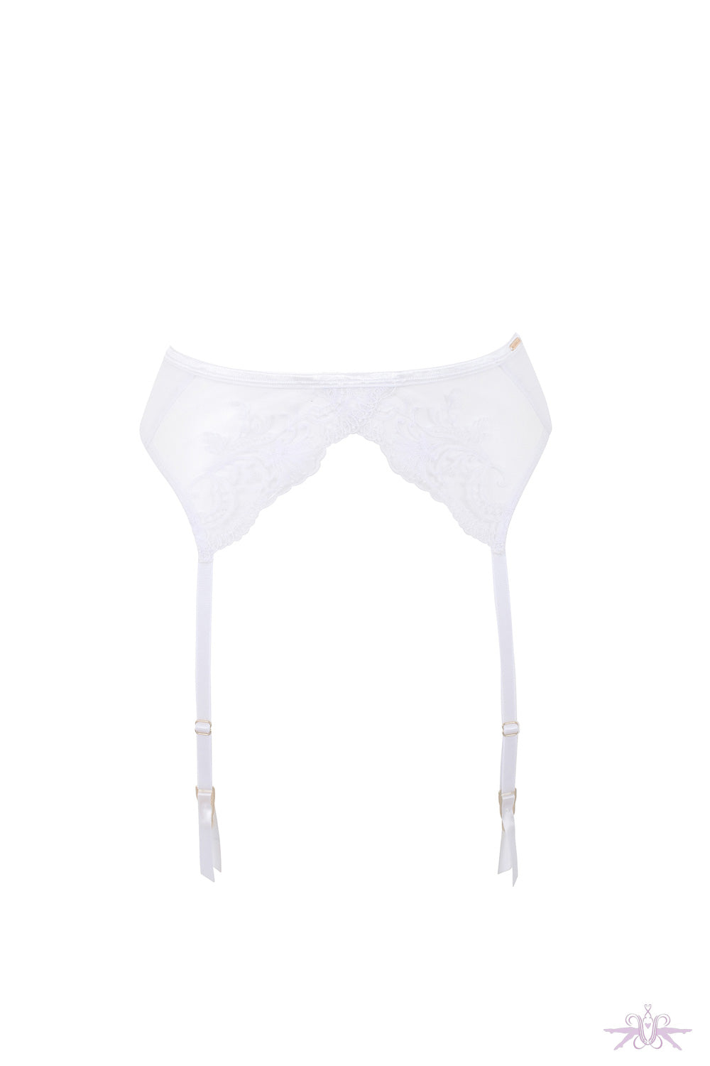 Bluebella Marseille White Suspender Belt
