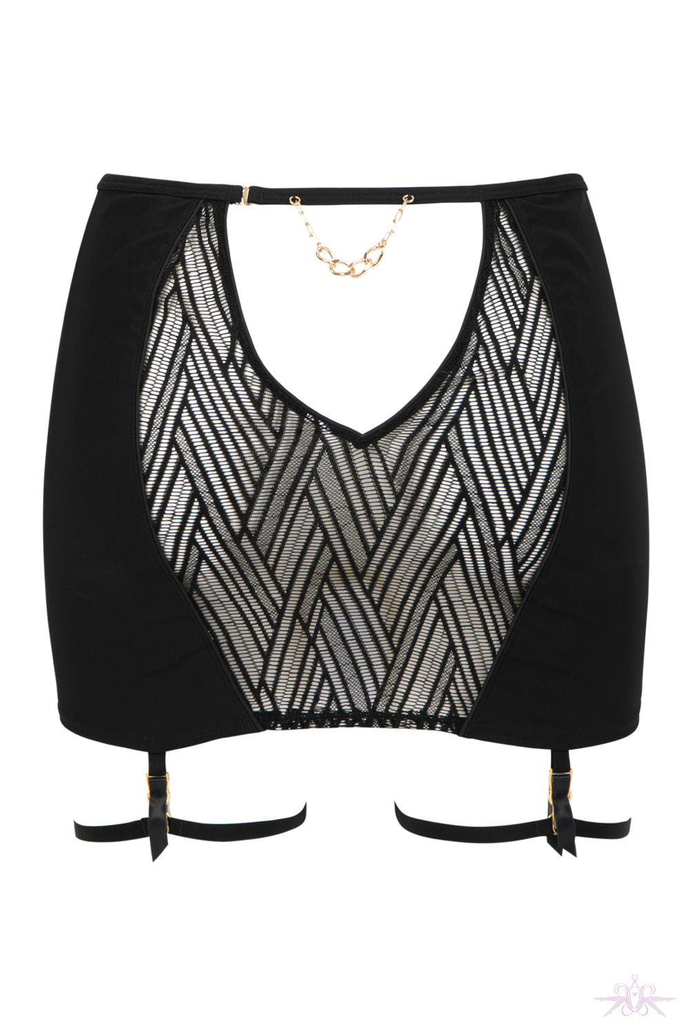 Atelier Amour Onde Sensuelle Suspender Skirt