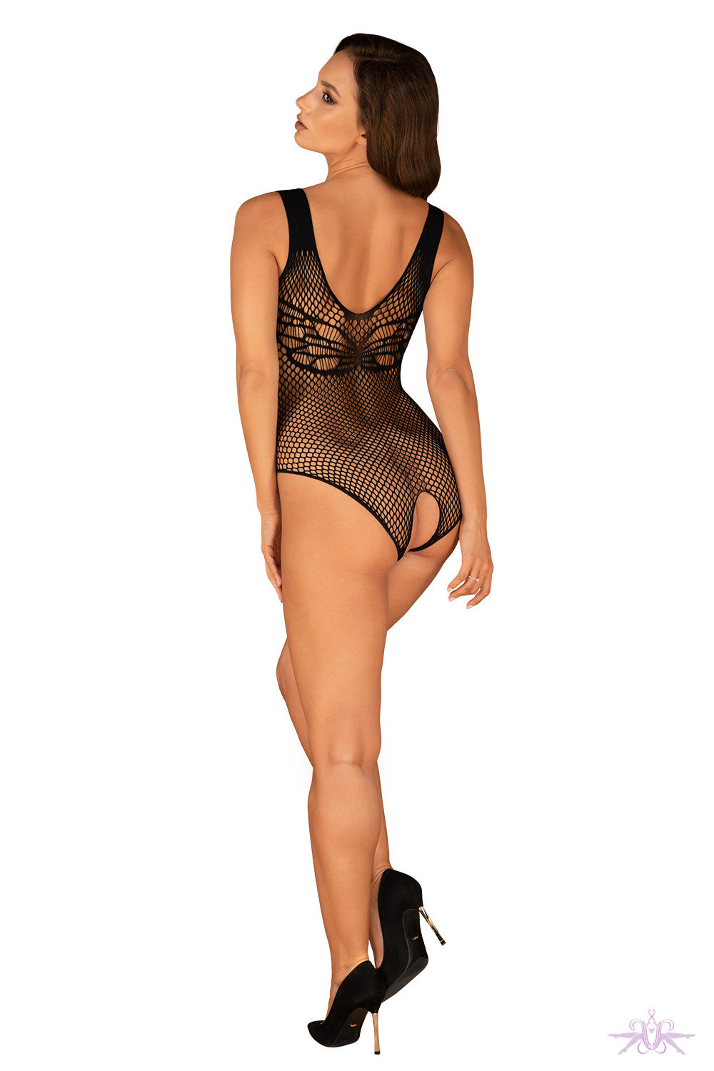 Obsessive Black Bee Open Bodysuit