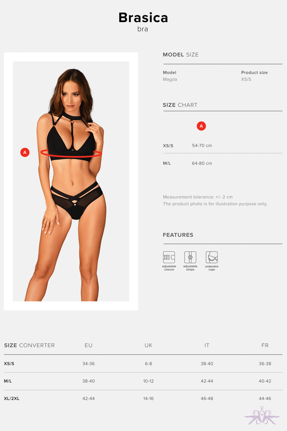 Obsessive Brasica Black Bra