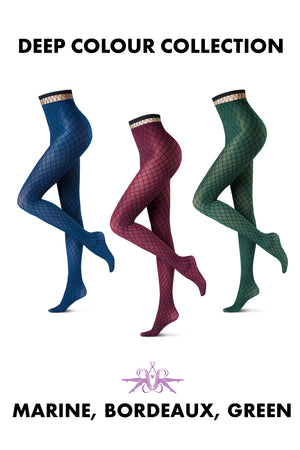 Oroblu Fishnet Glamour and All Colours 50 Tights - Mayfair Stockings