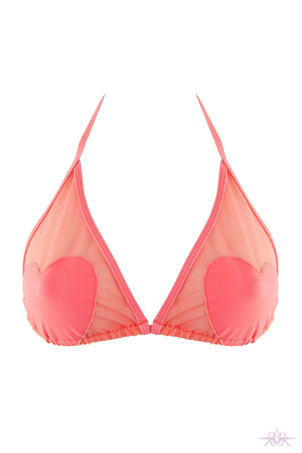 Peek & Beau Heart Bikini Top - Mayfair Stockings